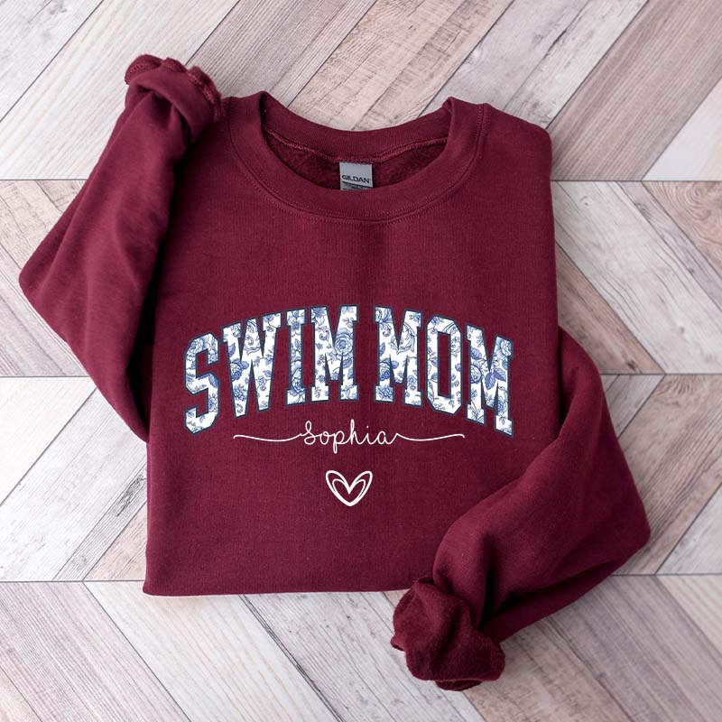 Custom Swim Mom Sweatshirt