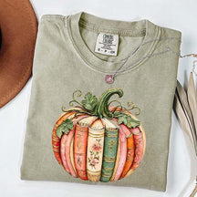 Comfort Colors Pumpkin Book Lover T-Shirt