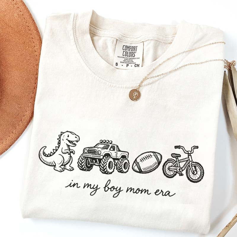 In My Boy Mom Era Football Monster Truck T-Shirt
