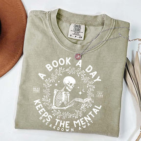 A Book a Day Skeleton T-Shirt
