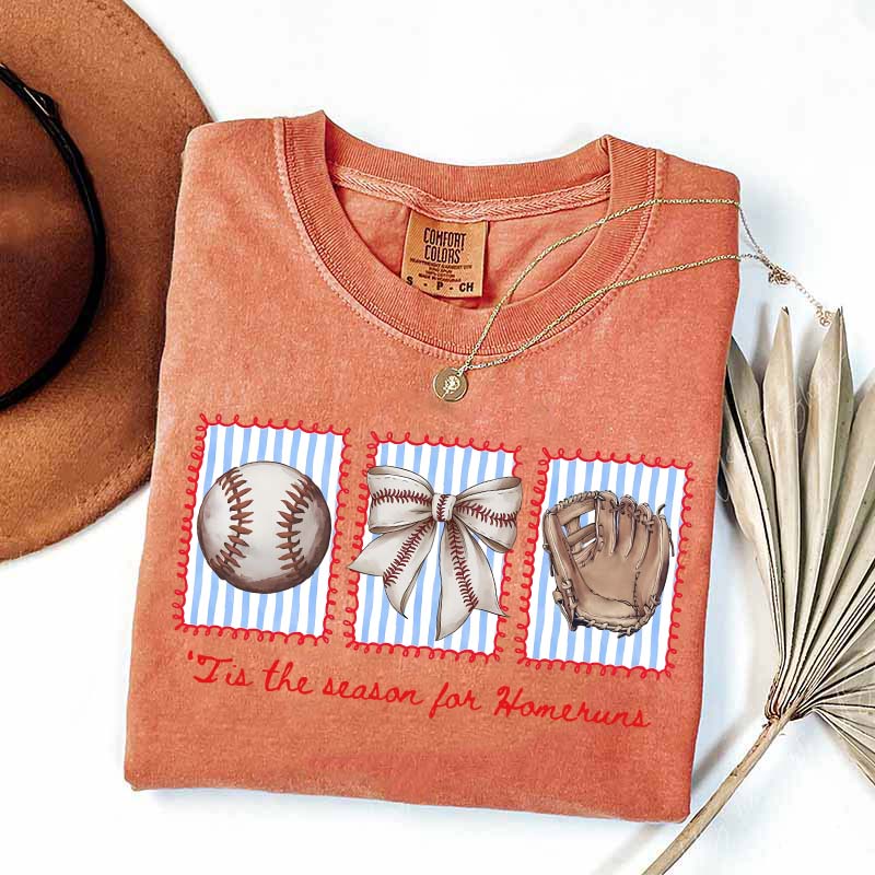 Tis the Season for Homeruns Baseball Mama T-Shirt