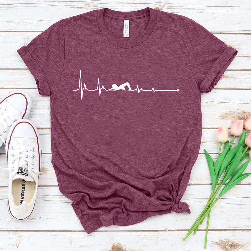 Swimming Heartbeat T-Shirt
