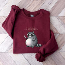 Sarcastic Raccoon Baby Reveal Sweatshirt