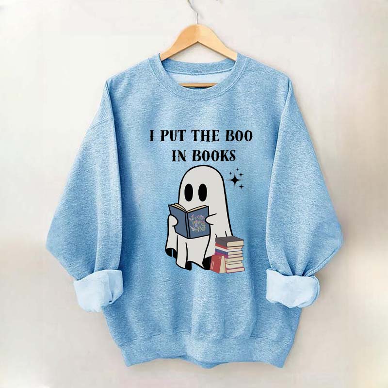 I Put The Boo In Books Sweatshirt