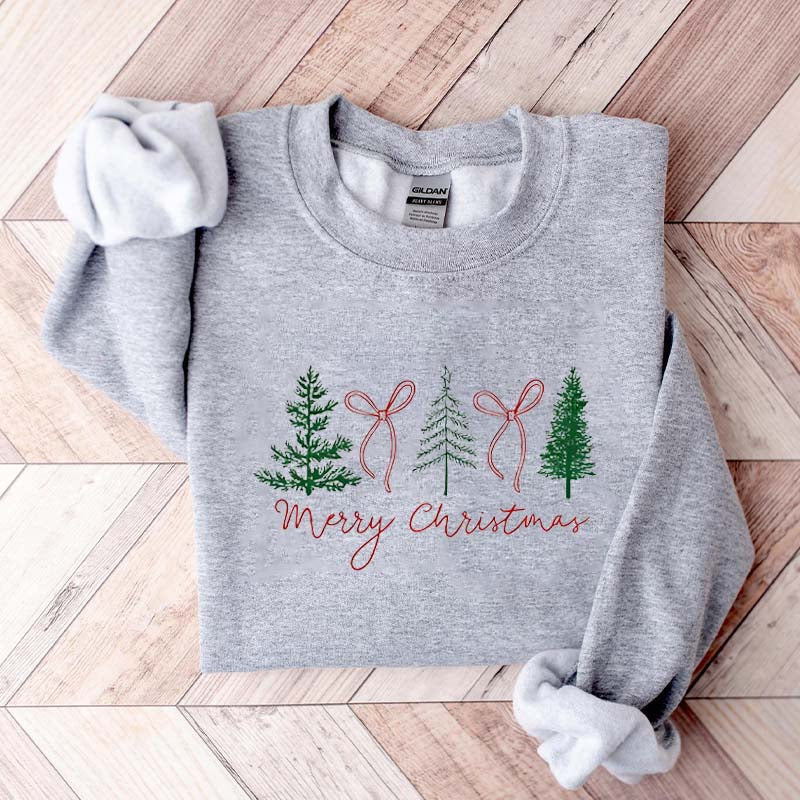 Preppy Christmas Tree Sweatshirt