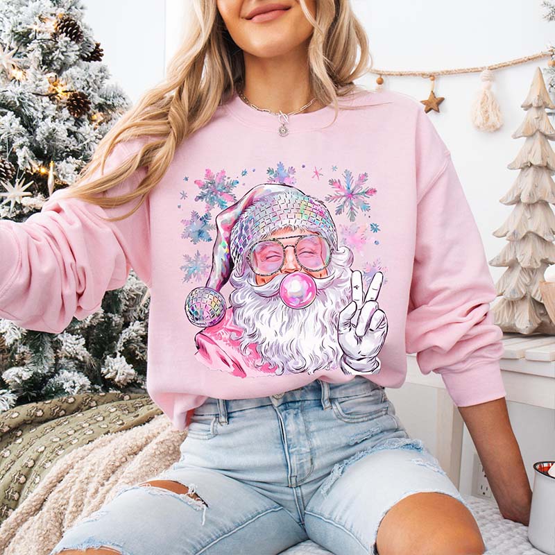 Retro Santa Bubblegum Sweatshirt