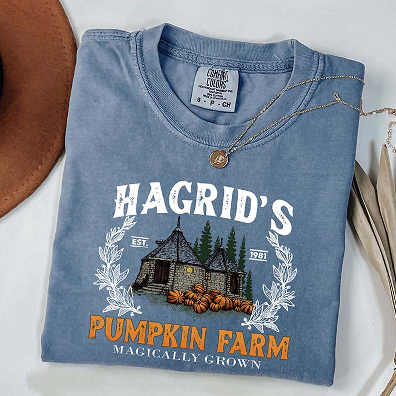 Hagrid Pumpkin Fall Wizard T-Shirt
