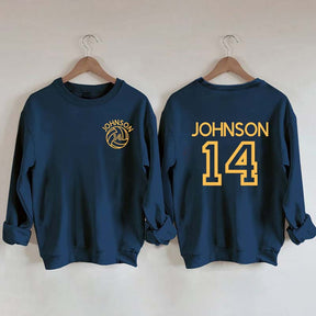 Custom Volleyball Mom Name and Number Sweatshirt