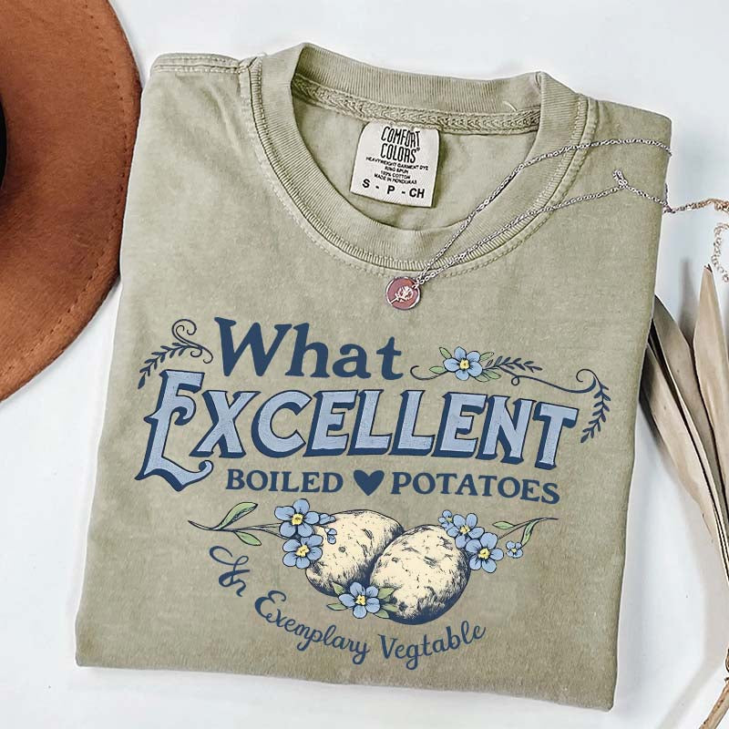 What Excellent Boiled Potatoes Funny Meme T-Shirt