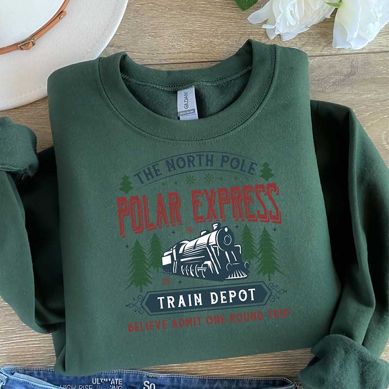 Polar Express Family Vacation Christmas Sweatshirt