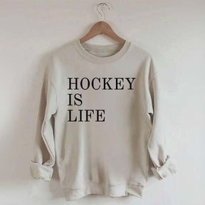 Hockey Is Life Minimalist Sweatshirt