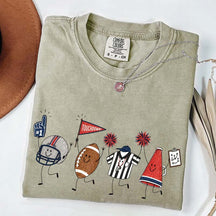 Team Matching Football Doodle T-Shirt