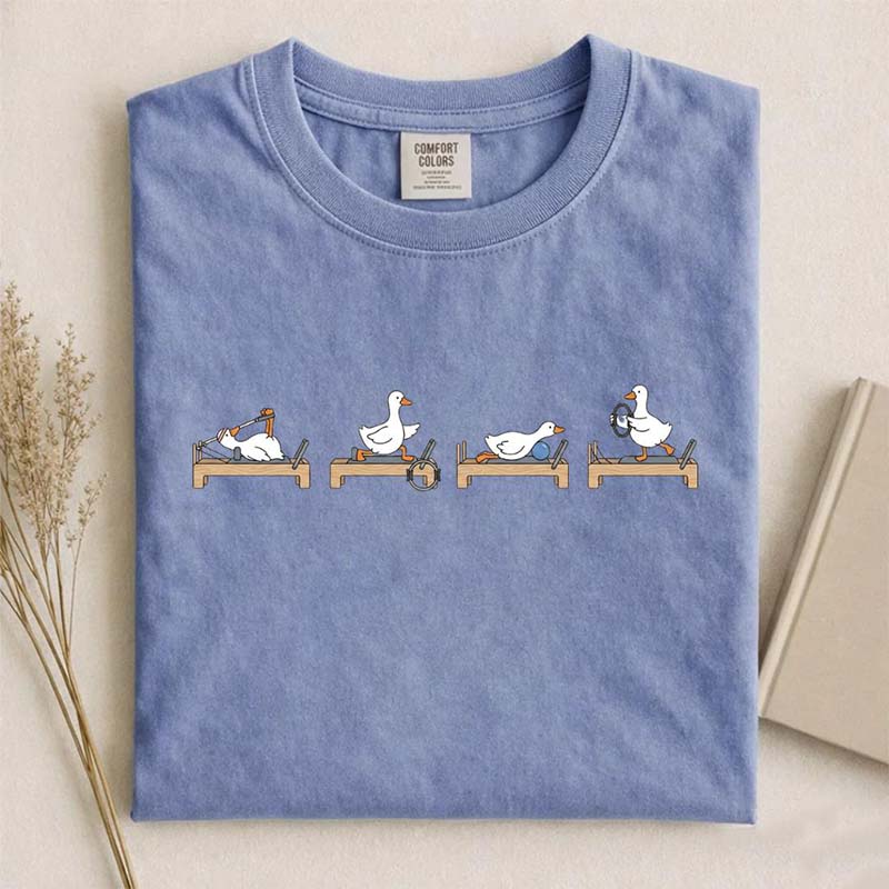 Funny Goose Pilates Minimal Animal Gym T-Shirt