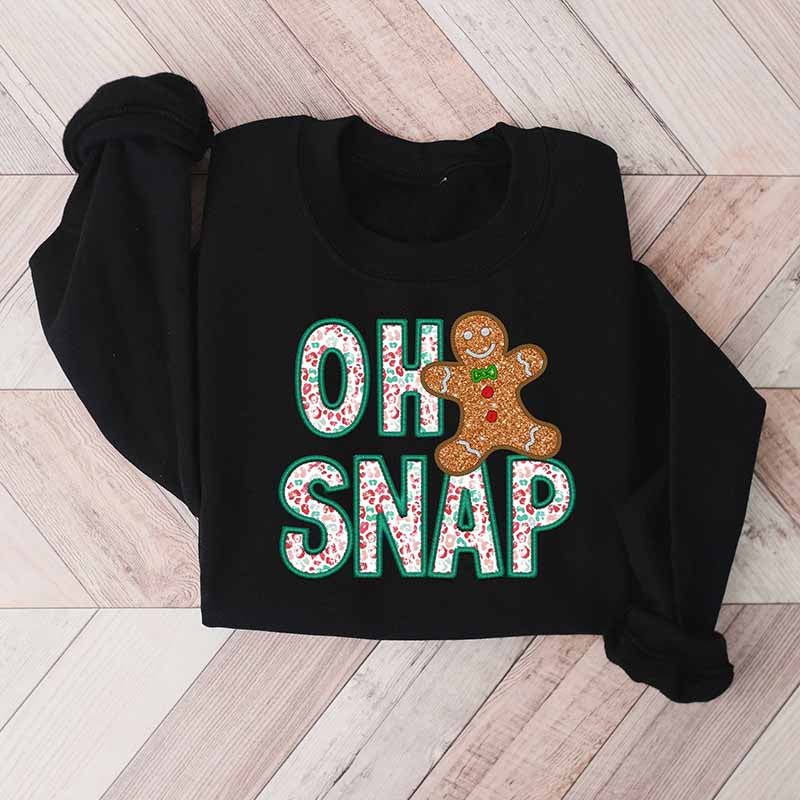 Christmas Oh Snap Gingerbread Sweatshirt