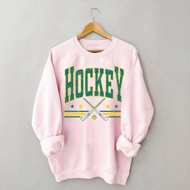 Retro Varsity Hockey Sweatshirt
