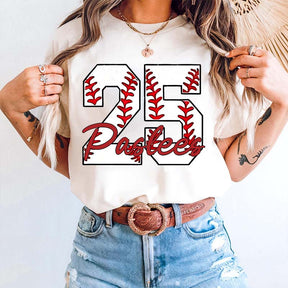 Custom Baseball Name and Number Aunt T-Shirt
