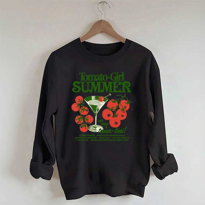 Vintage Tomato Girl Cocktail Sweatshirt
