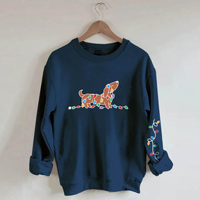 Dachshund Christmas Light Sweatshirt