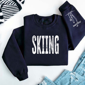 Personalized Skiing Adult Trip Sweatshirt