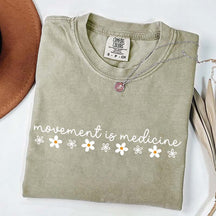 Movement Is Medicine Floral T-Shirt