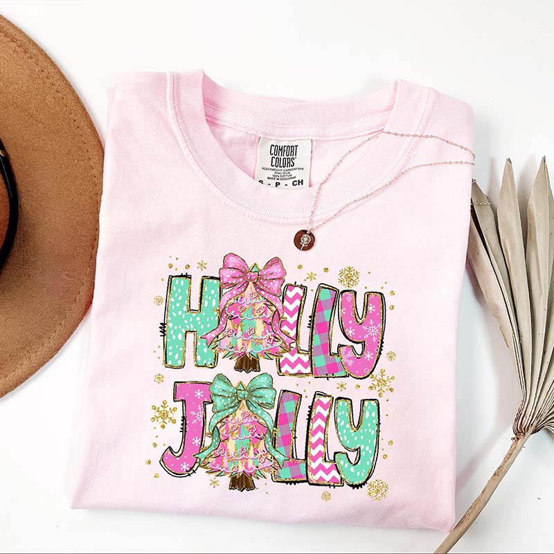 Holly Jolly Christmas Xmas Party T-Shirt