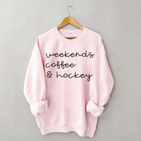 Weekends Coffee Hockey Mom Sweatshirt