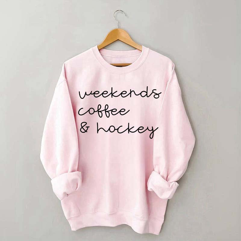 Weekends Coffee Hockey Mom Sweatshirt