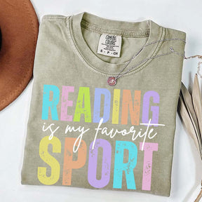 Reading is my Favorite Sport Literary Girl T-Shirt