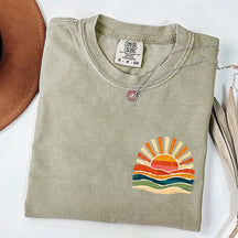 Vintage Sea Retro Ocean Sun Summer T-Shirt