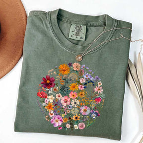 Boho Pressed Flower T-Shirt