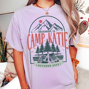 Custom Camping Vintage Bachelorette T-Shirt