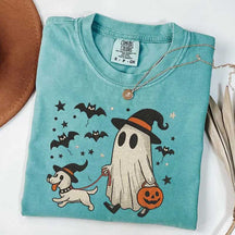 Spooky Paws Ghost Dog Halloween T-Shirt
