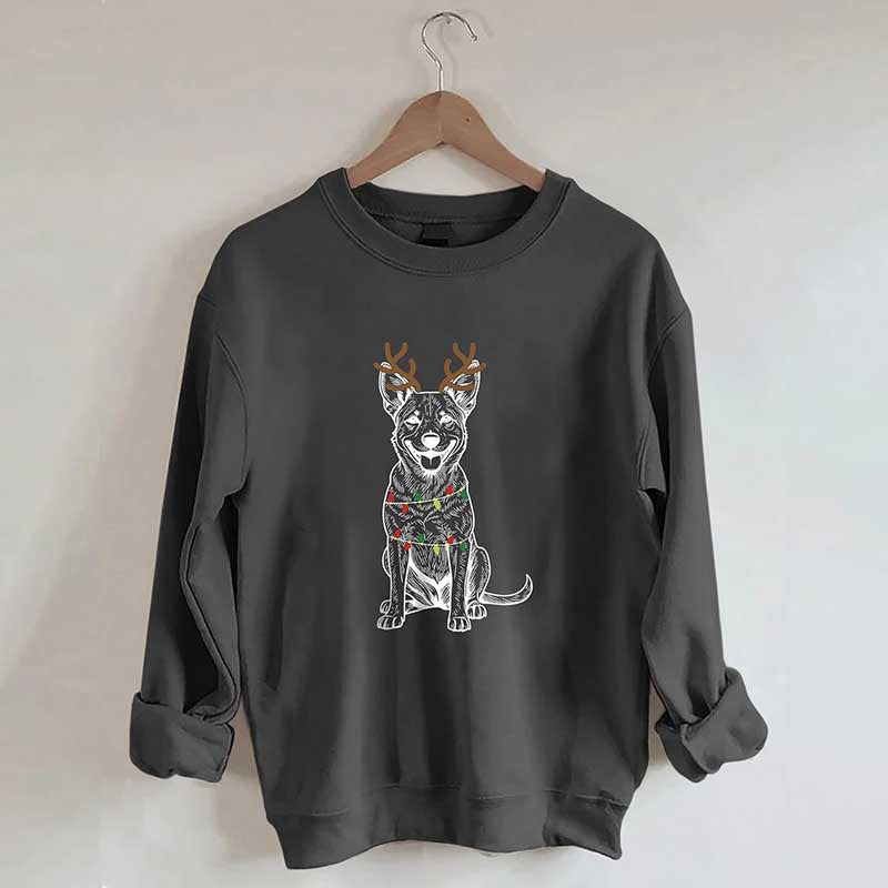 Heeler Australian Cattle Dog Christmas Sweatshirt