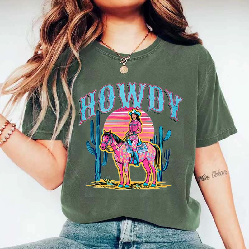 Comfort Colors Howdy Western Cowgirl T-Shirt
