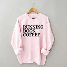 Running Dogs and Coffee Sweatshirt