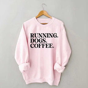 Running Dogs and Coffee Sweatshirt