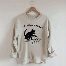 Chinga La Migra Cat Sweatshirt