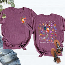 It Is Well With My Soul Floral T-Shirt