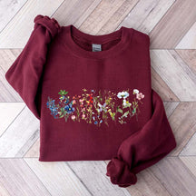 Cottagecore Spring Floral Graphic Sweatshirt