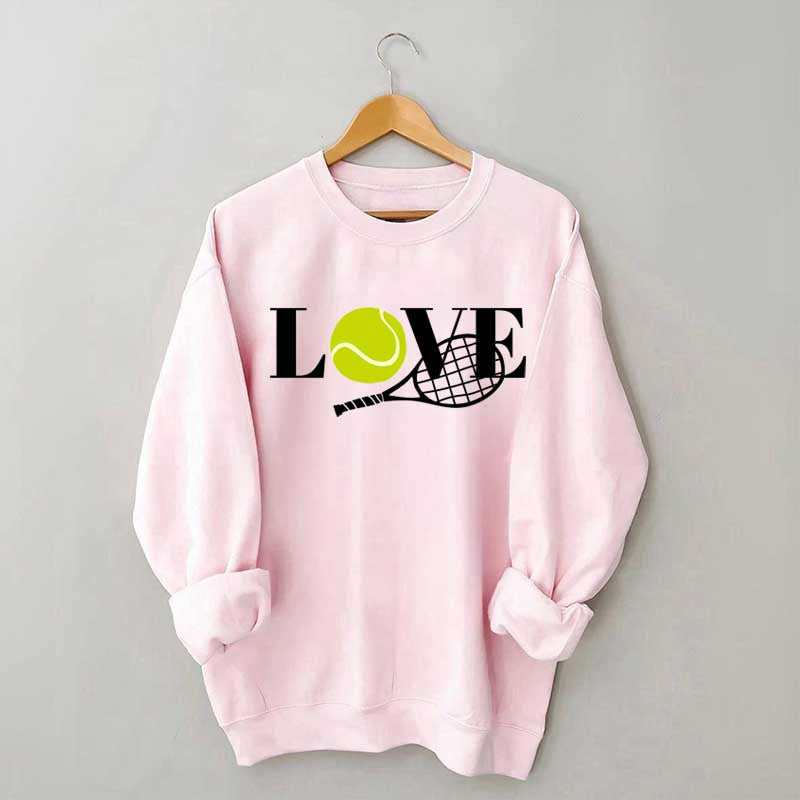 Cute Love Tennis Player Sweatshirt