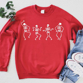 Dancing Skeleton Halloween Party Sweatshirt