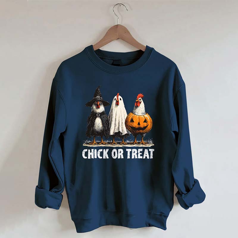 Retro Halloween Chicken Sweatshirt