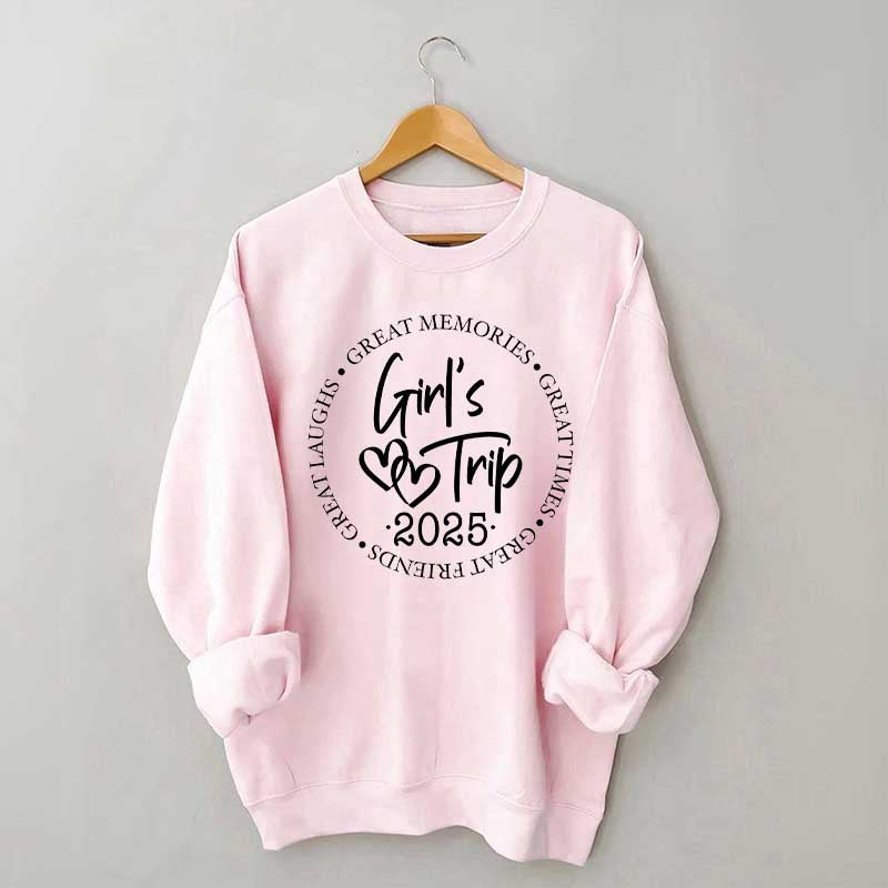 Girl's Trip 2025 Great Memories Sweatshirt