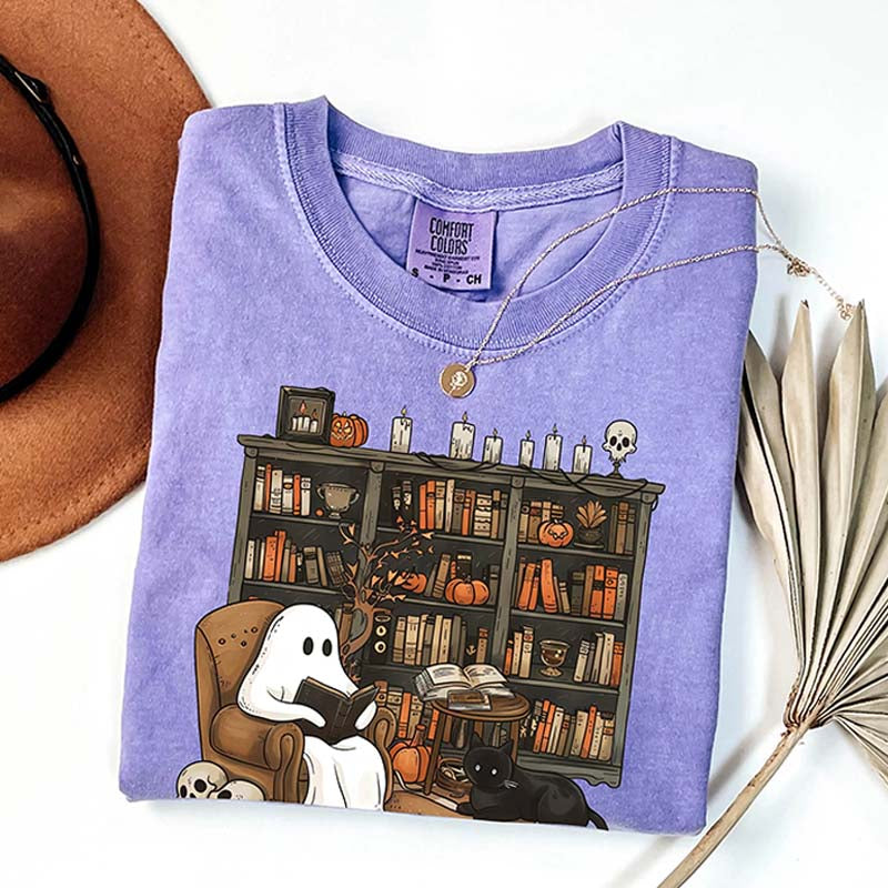 Funny Halloween Reading Book T-Shirt