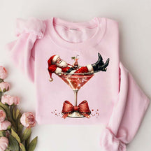 Santa's Hot Mess Martini Sweatshirt