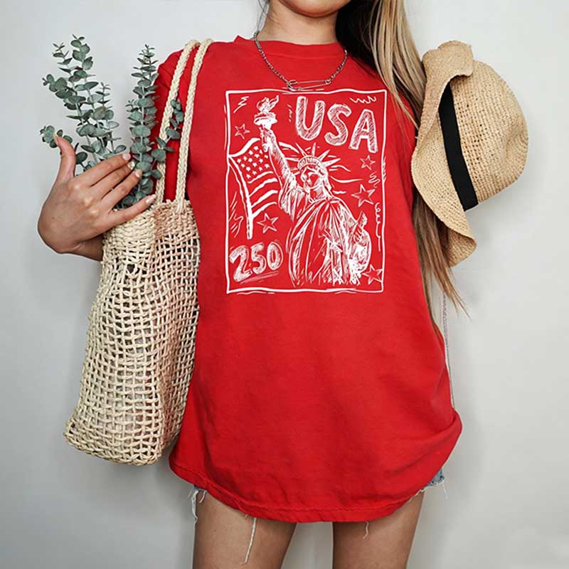 Statue of Liberty USA 250 Vintage America T-Shirt