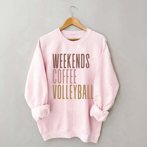 Weekend Coffee Volleyball Sweatshirt