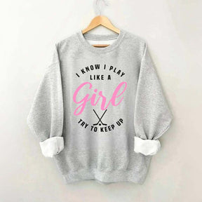 Cute Hockey Girl Sweatshirt