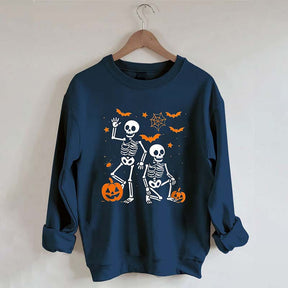 Funny Slightly Subtle FDT Halloween Skeleton Sweatshirt