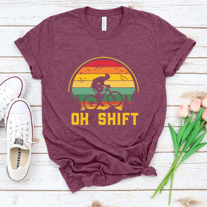 Oh Shift Mountain Biking T-Shirt